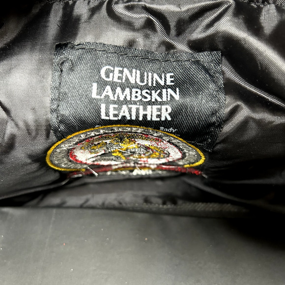 NWT Black Lambskin Leather Duffle Bag MARINE CORPS SCHOLARSHIP FOUNDATION - Picture 3 of 15
